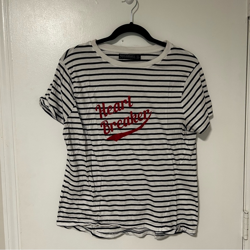 Heartbreaker Striped Short Sleeve Tee